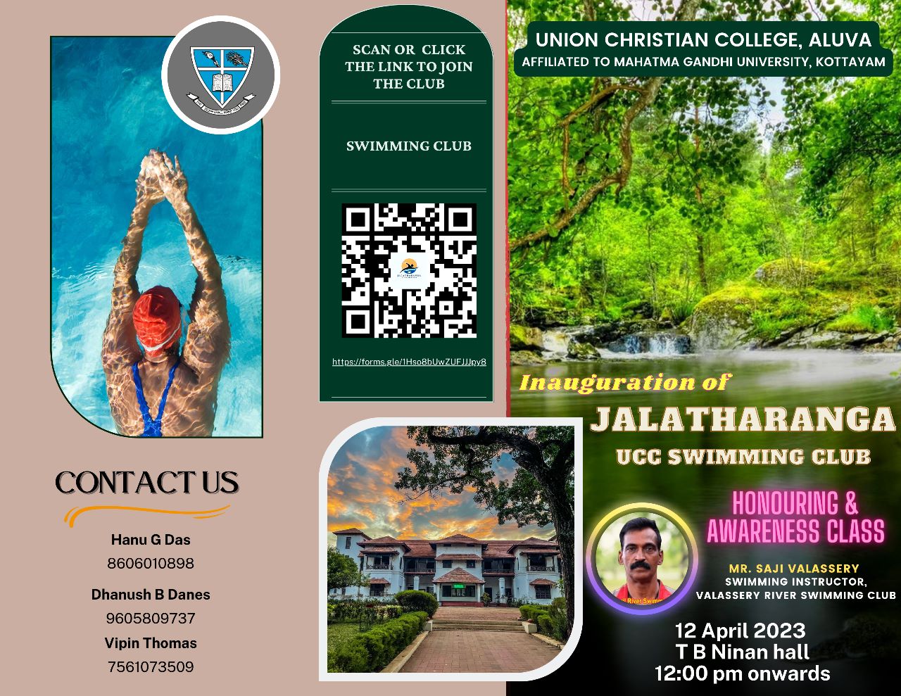 Inaugurarion of Jalatharanga, Swimming club.