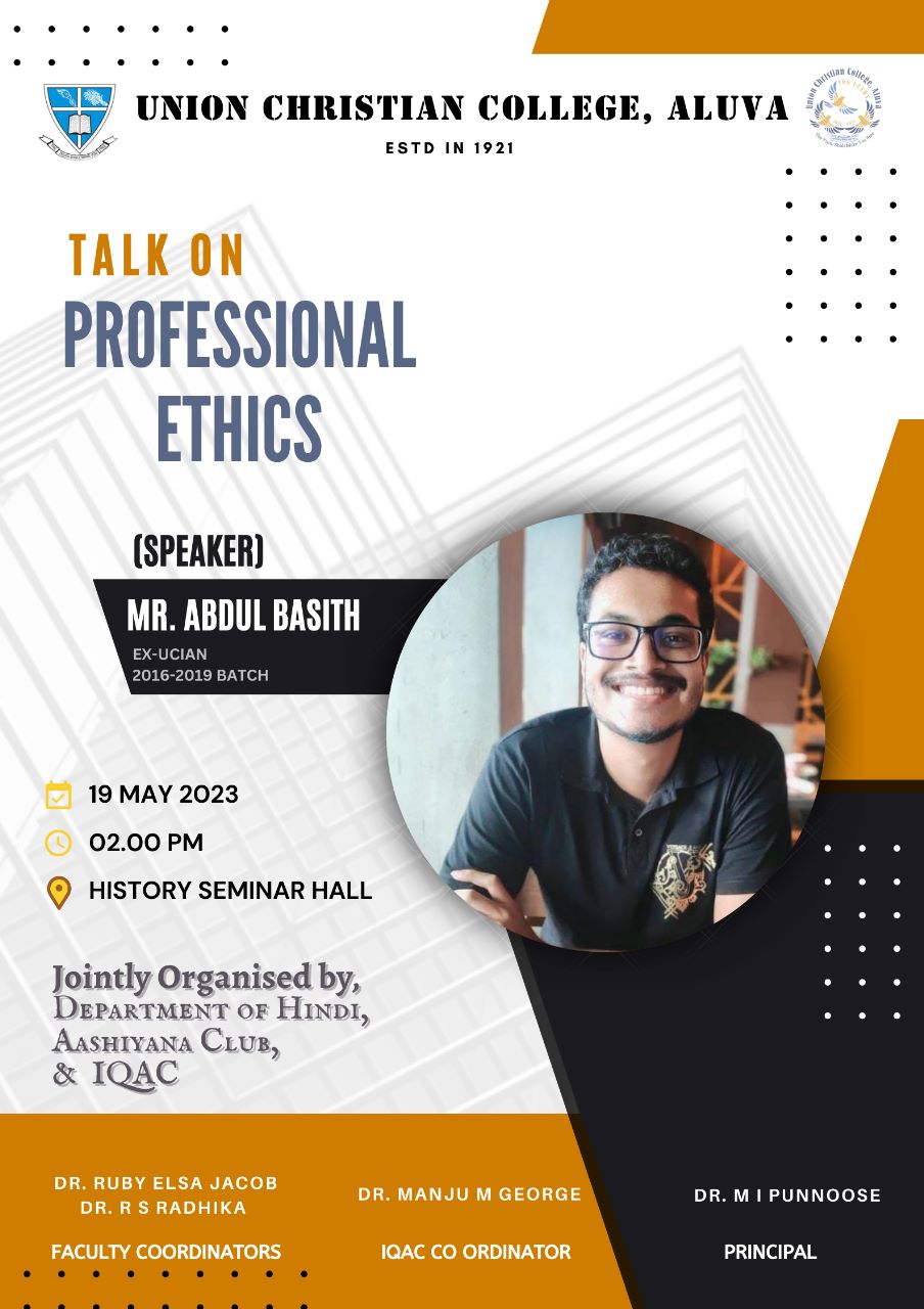 Talk on Professional Ethics