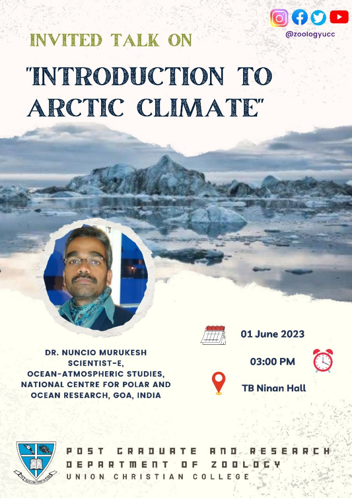 Invited Talk on “Introduction to Arctic Climate”.