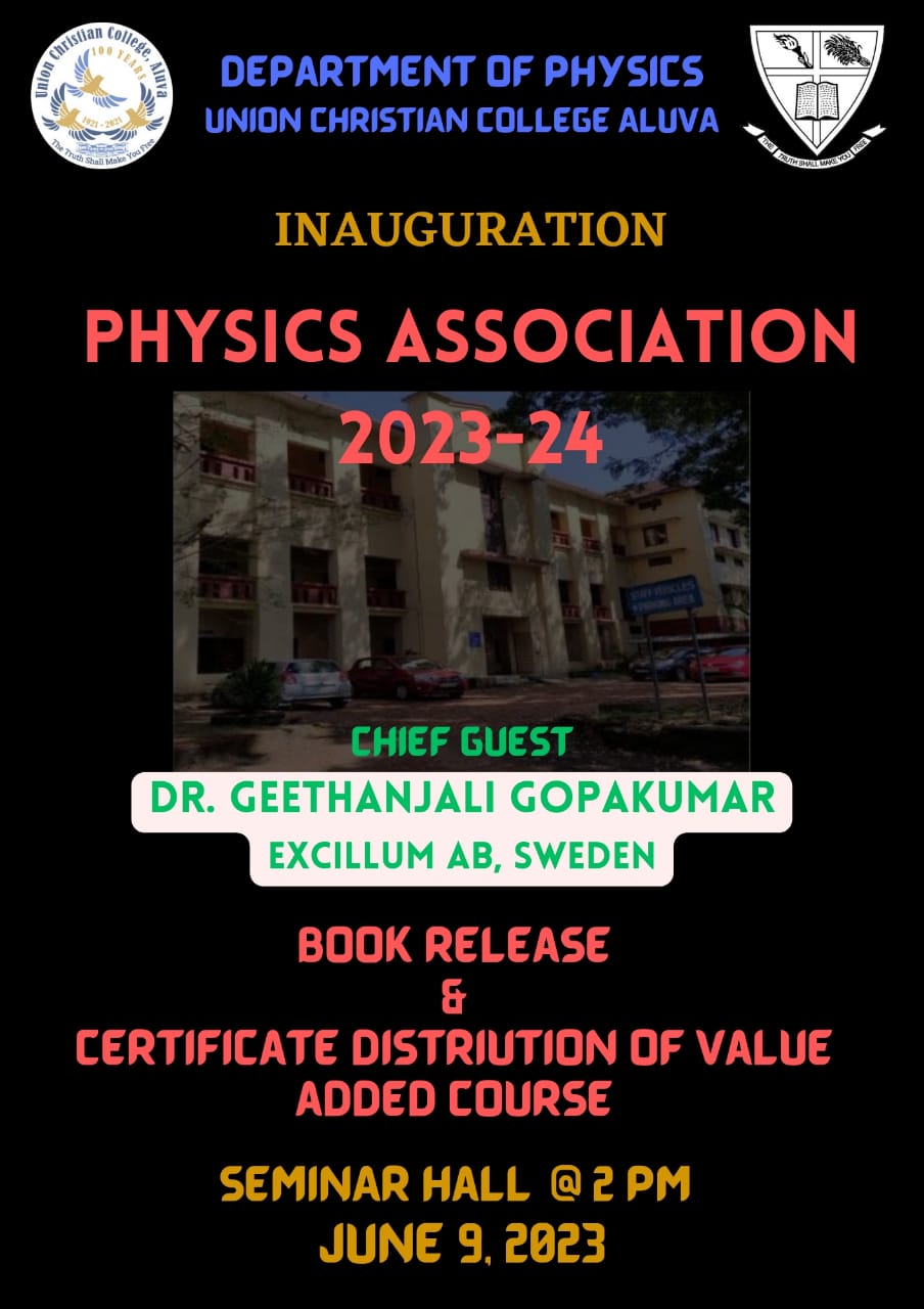 Physics Association Inauguration