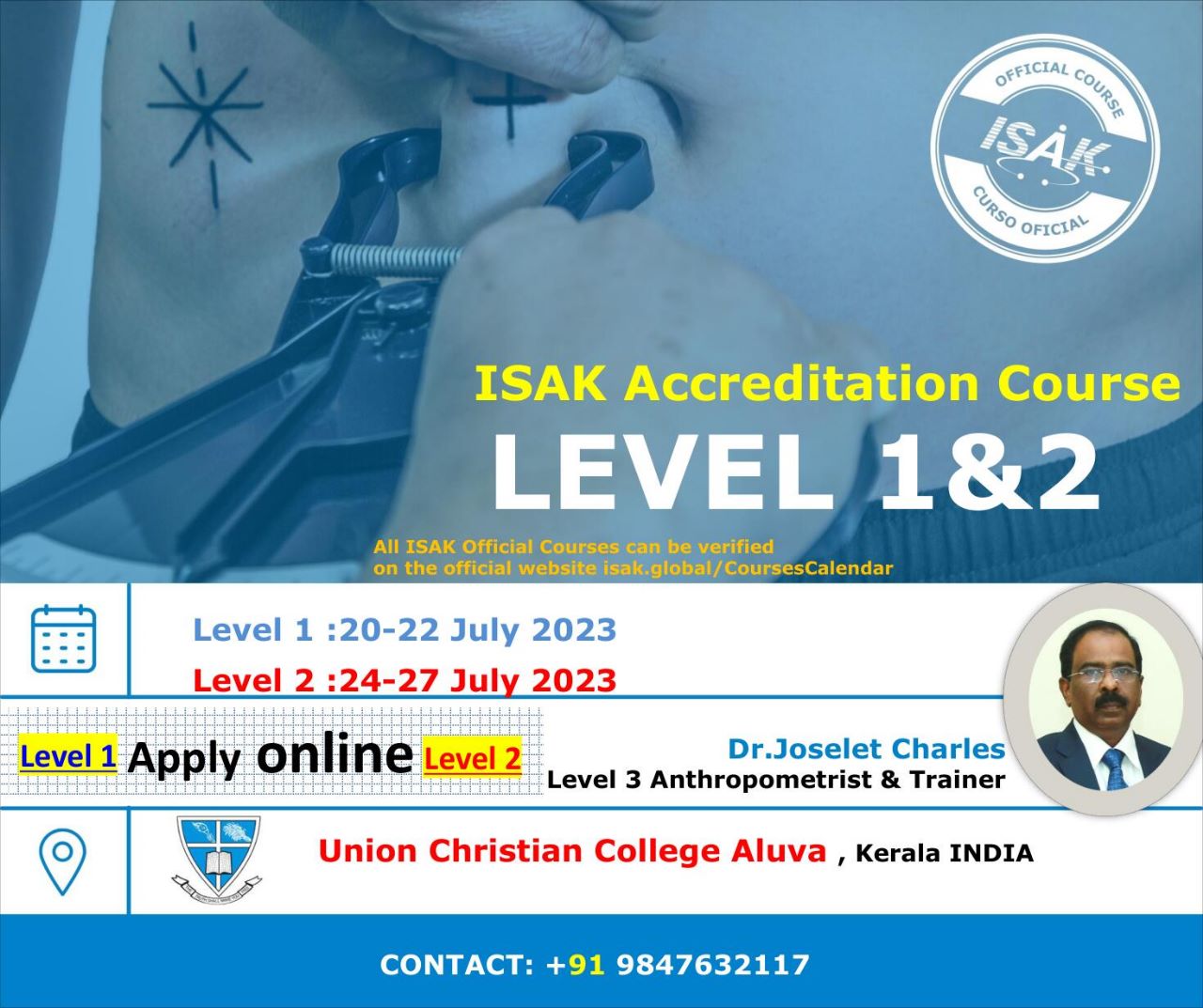 ISAK Accreditation Course 2023