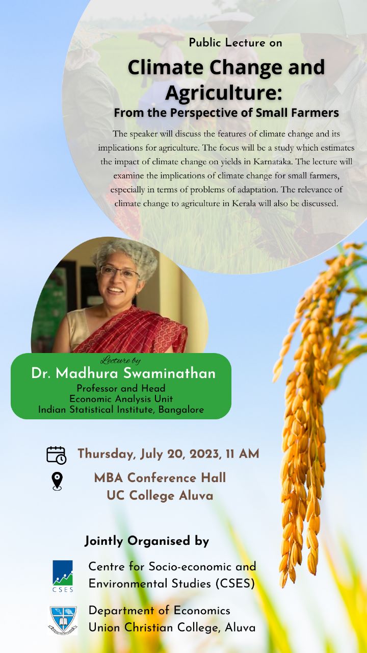 Public Lecture – Dept. Of Economics.