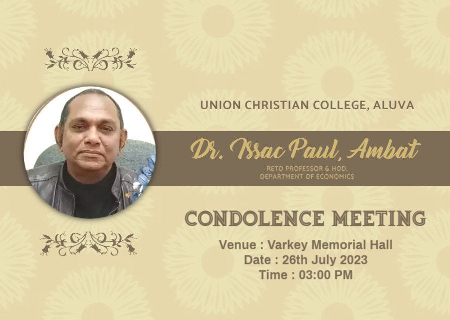 Condolence Meeting