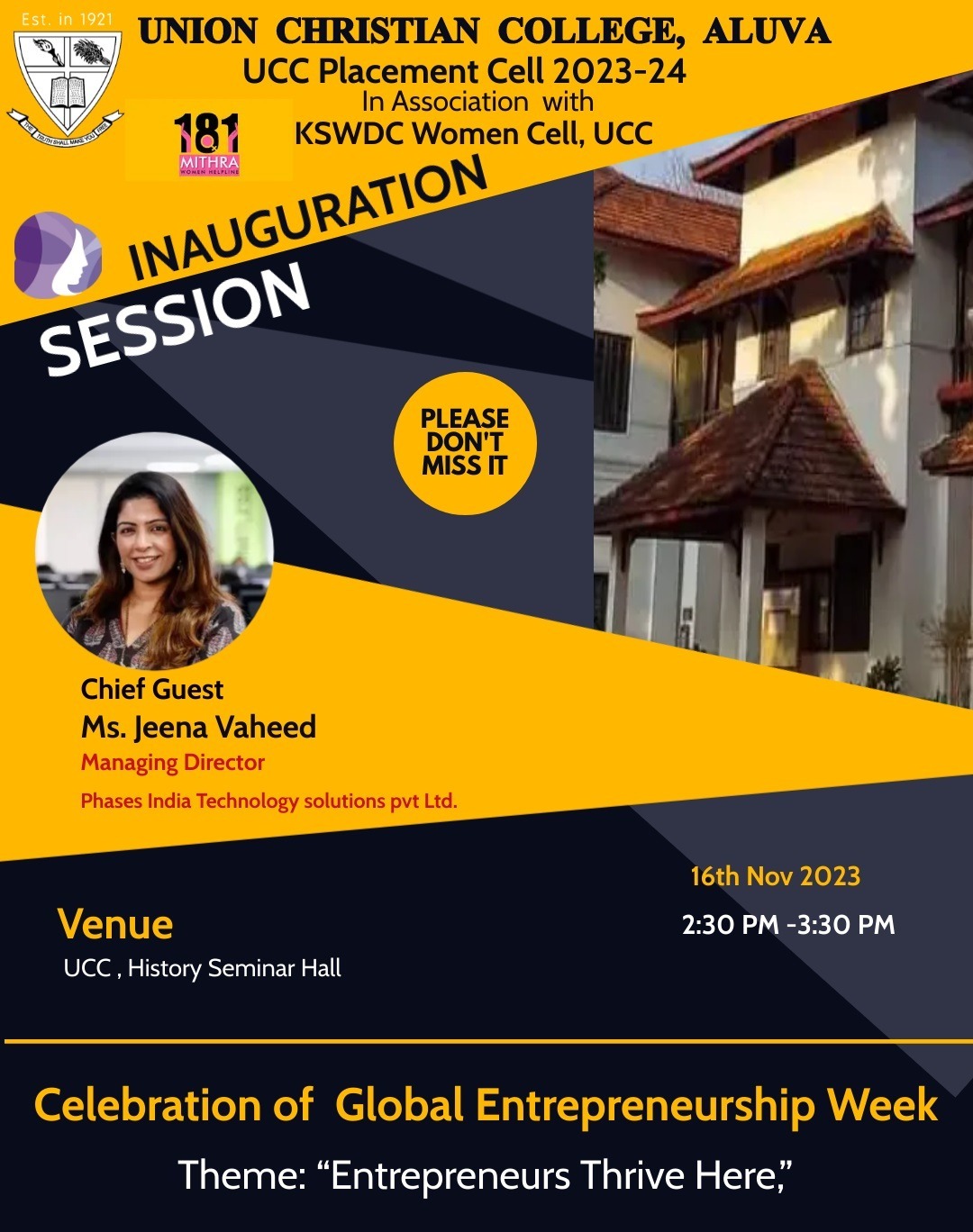 Celebration of Global Entrepreneurship Week