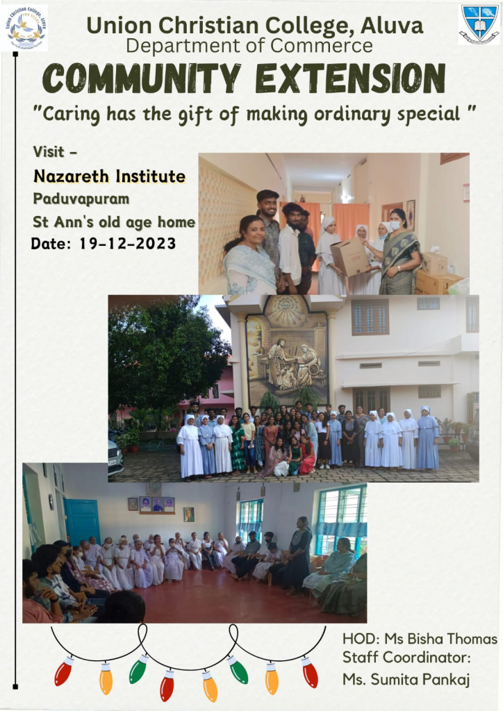 Visit to Old Age Home at Nazareth Convent, Edakkunnu