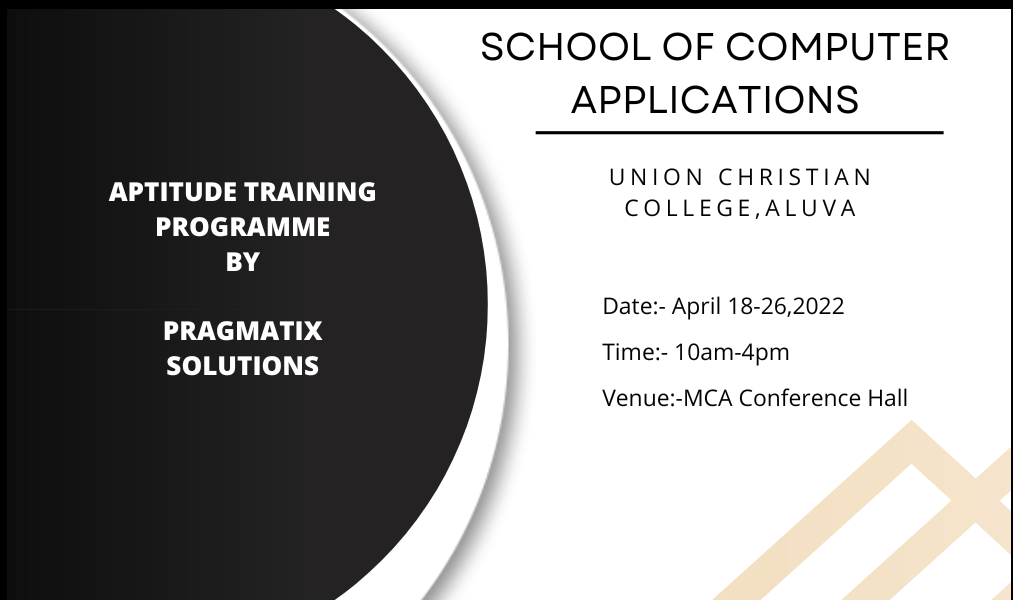 APTITUDE TRAINING PROGRAMME
