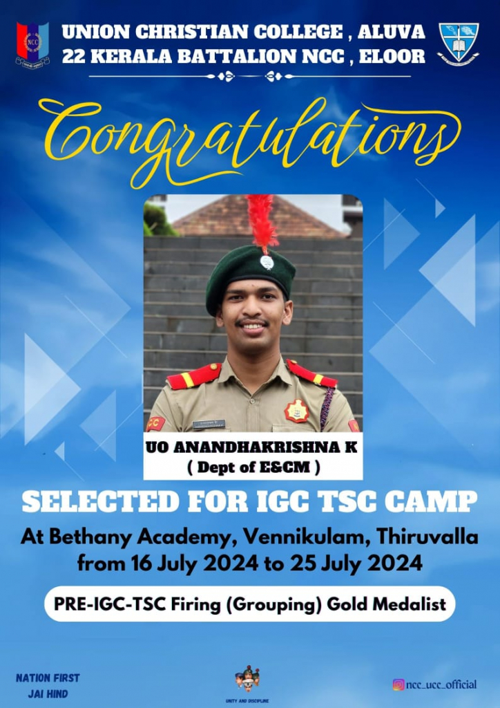 Congratulations to UO Anandhakrishna K