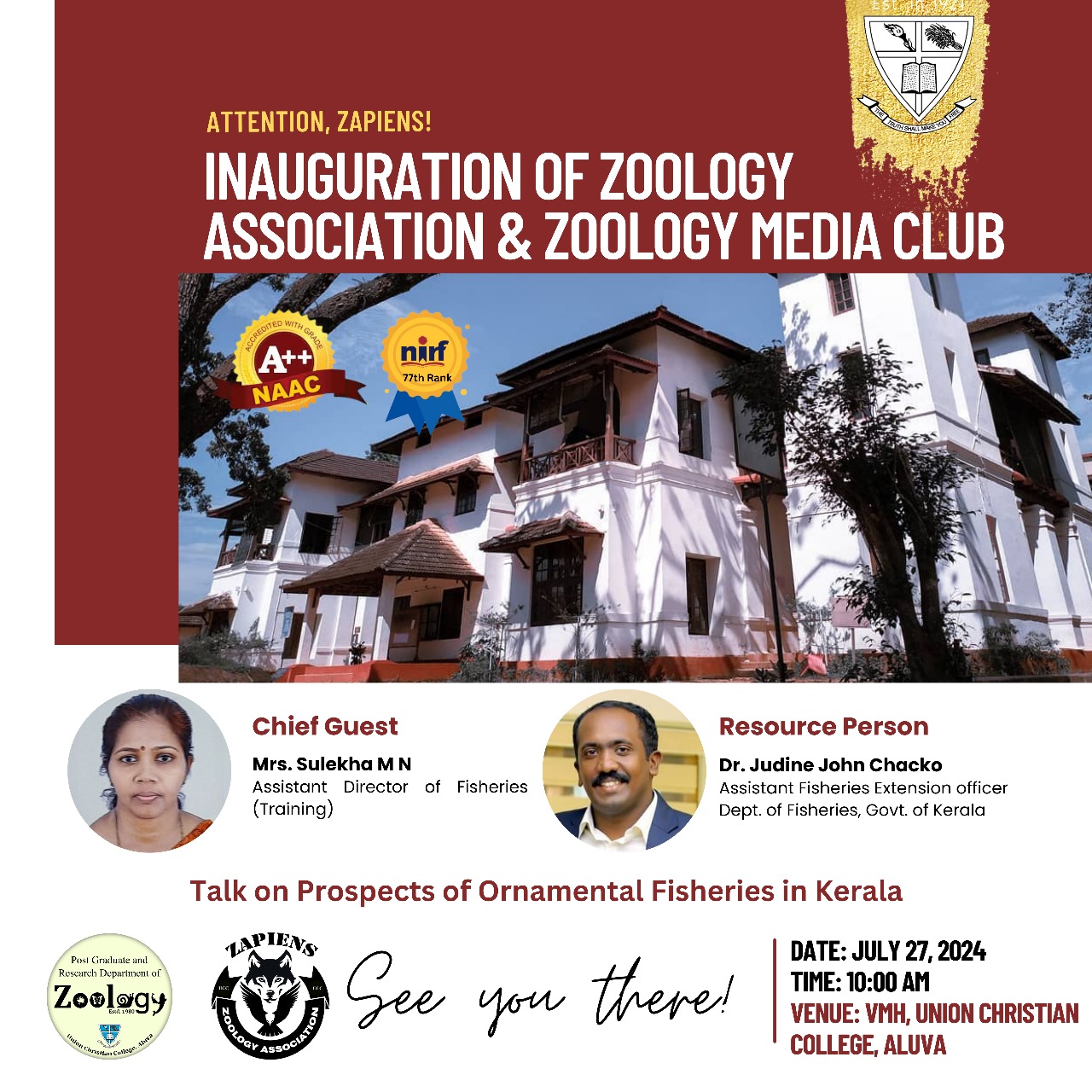 Zoology Association and Media Club Inauguration