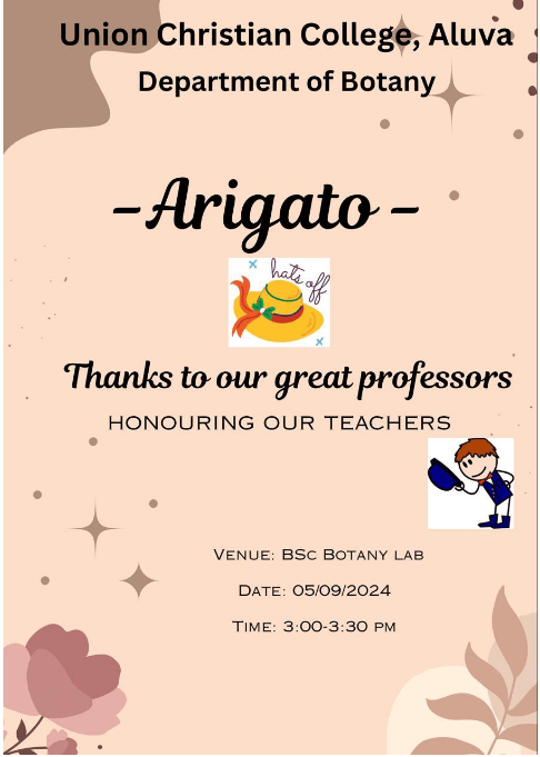 Arigato – Thanks to our great Professors