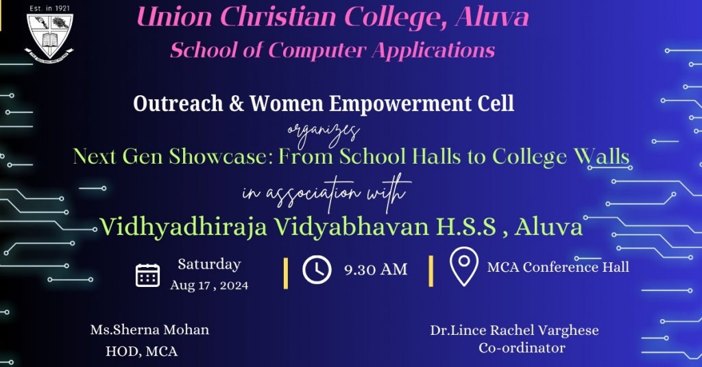 Outreach Programme: Next Gen Showcase: From School Halls to college walls
