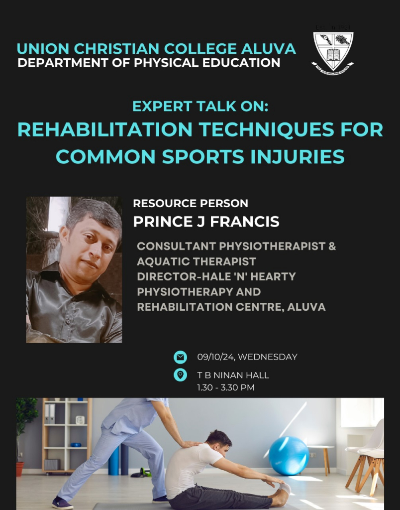Expert talk on REHABILITATION TECHNIQUES FOR COMMON SPORTS INJURIES