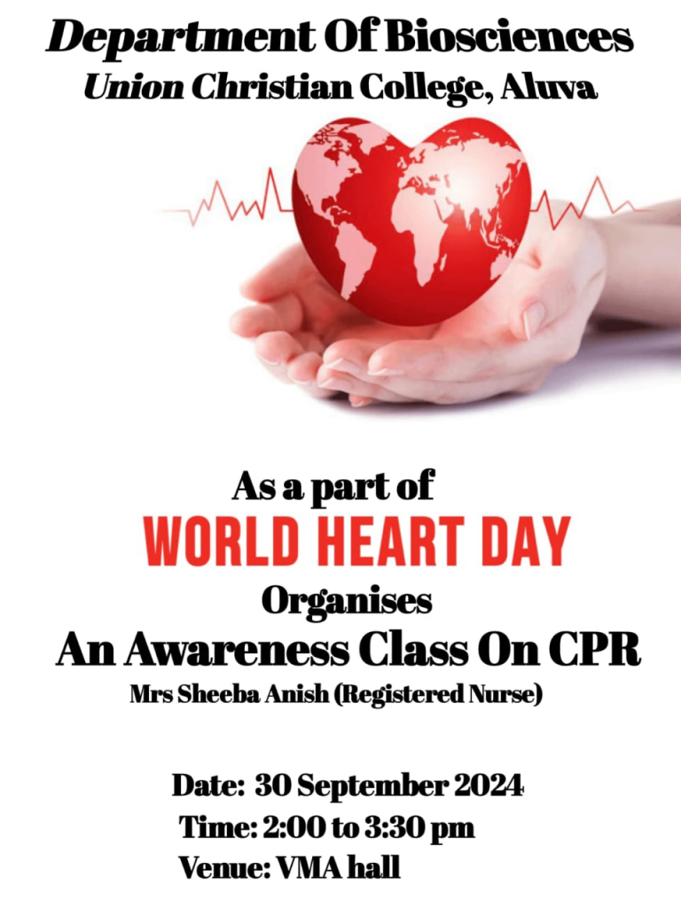 World Heart Day – Dept. of BioSciences
