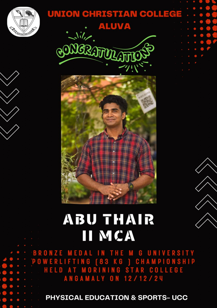 Congratulations to Abu Thair