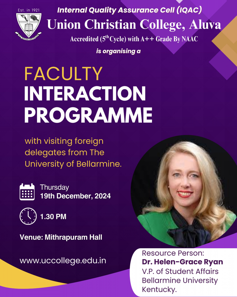 Faculty interaction programme.