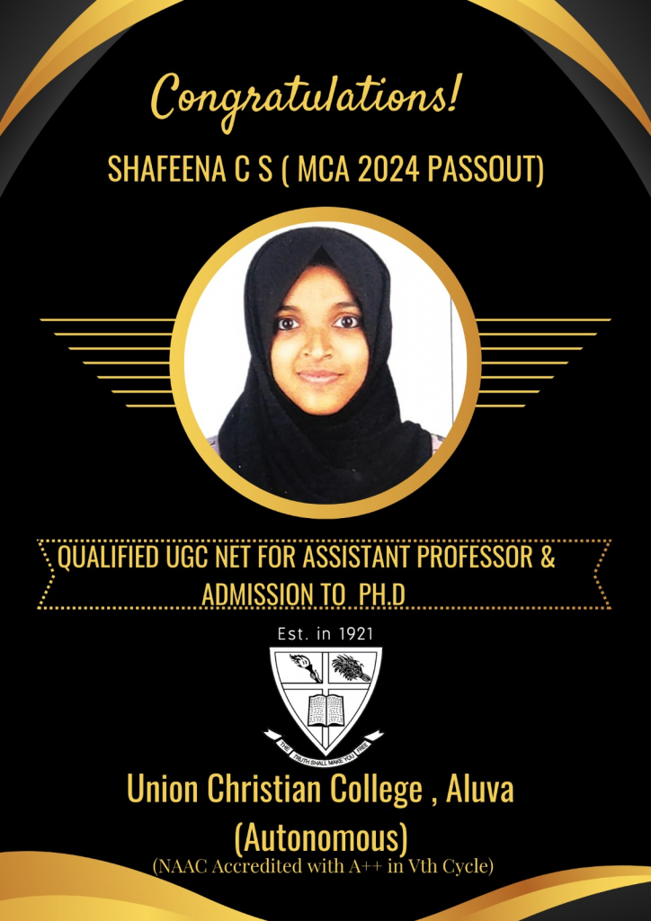 Congratulations to Shafeena CS