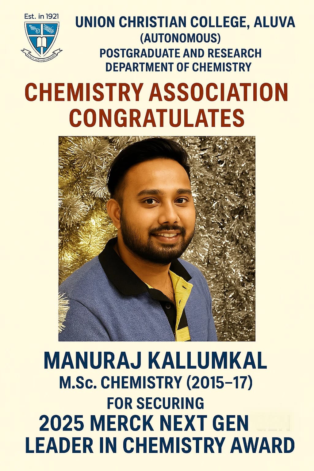 Congratulations to Manuraj.