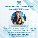 Congratulations to Niniya Thomas