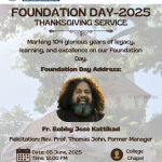 Foundation Day Thanksgiving Service
