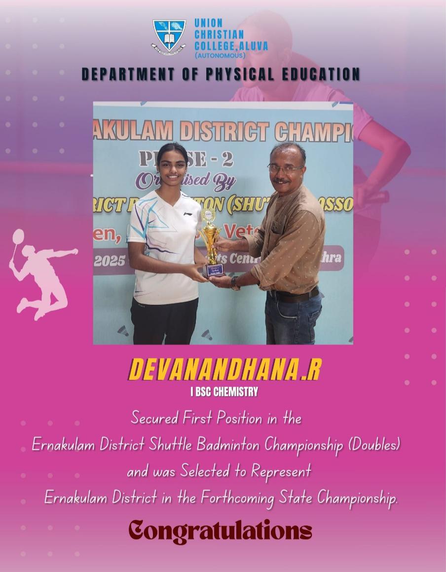 Congratulations to Devenandhana R.
