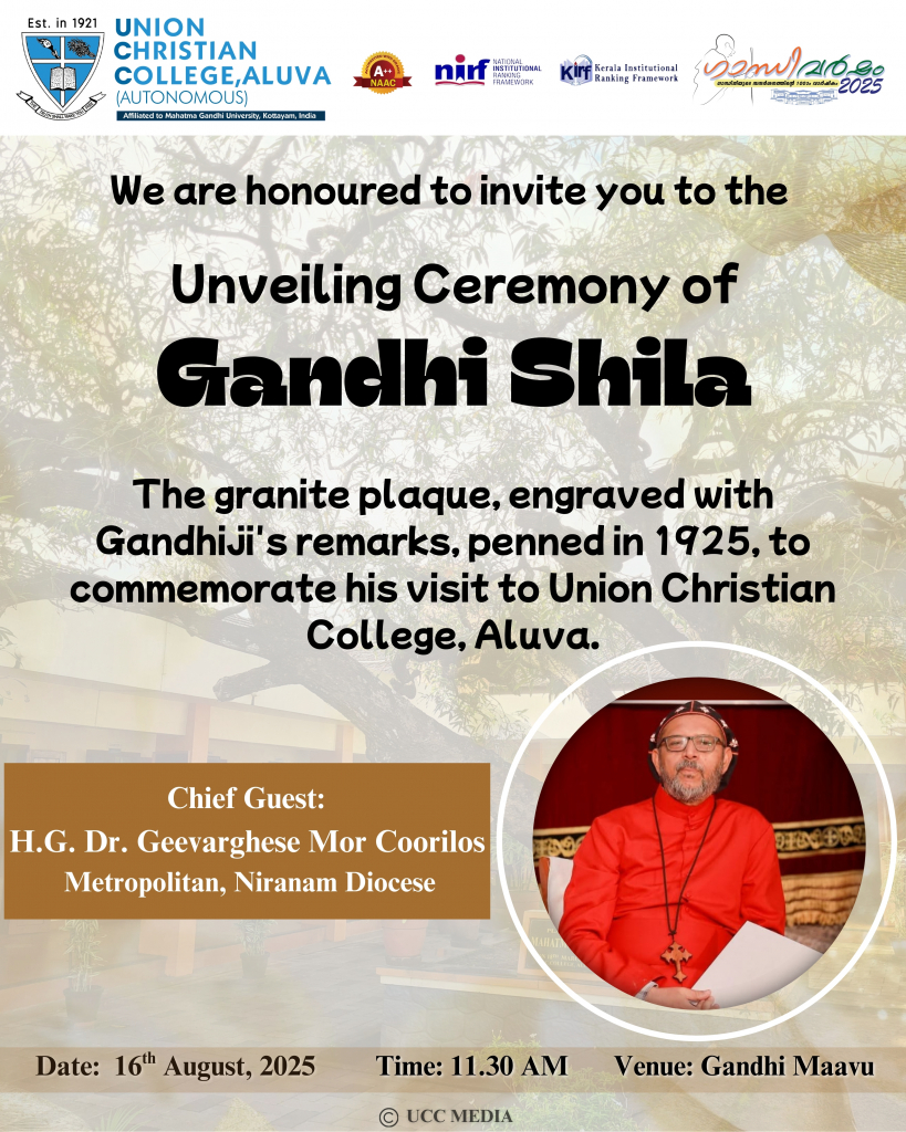 Unveiling ceremony of the Gandhi Shila