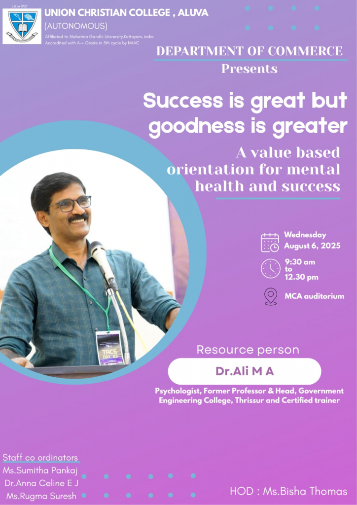 Value Based orientation for mental health and success