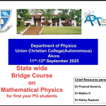 State wide bridge course on Mathematical Physics
