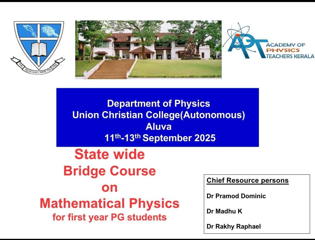 State wide bridge course on Mathematical Physics