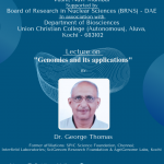 Popular Science Lecture on Genomics and its applications
