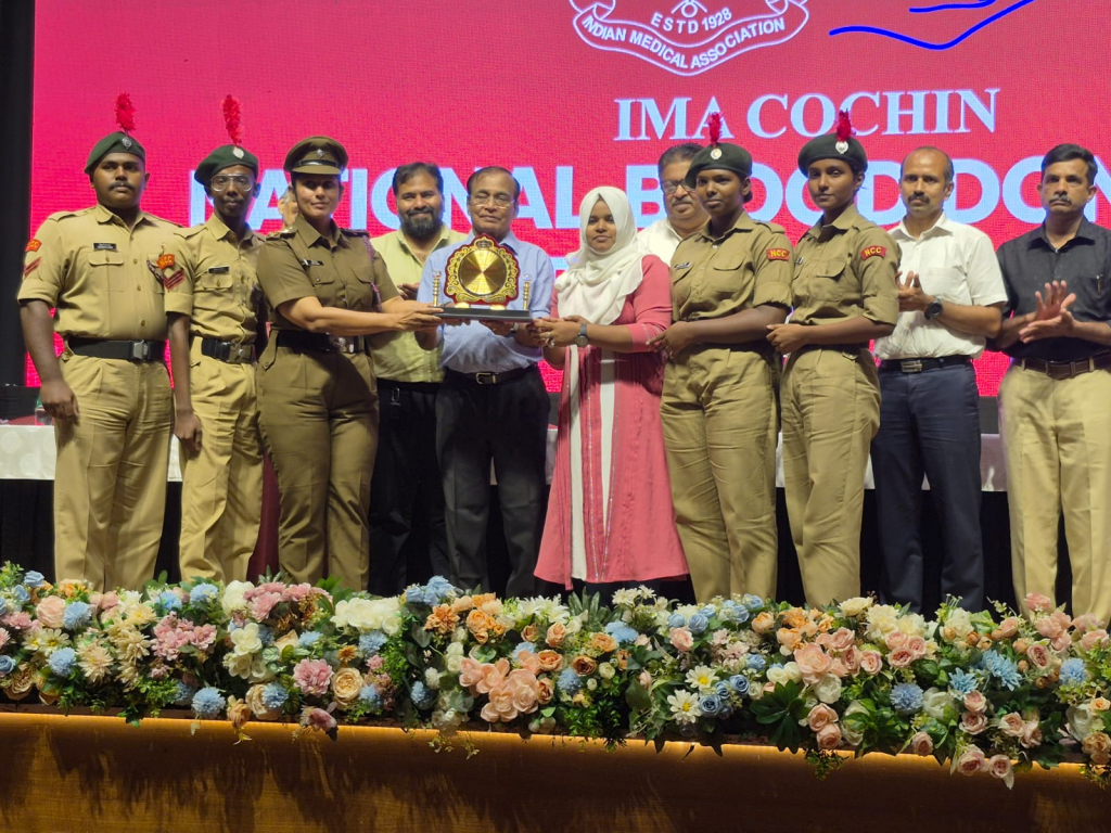 NCC Unit Honoured for Voluntary Blood Donation