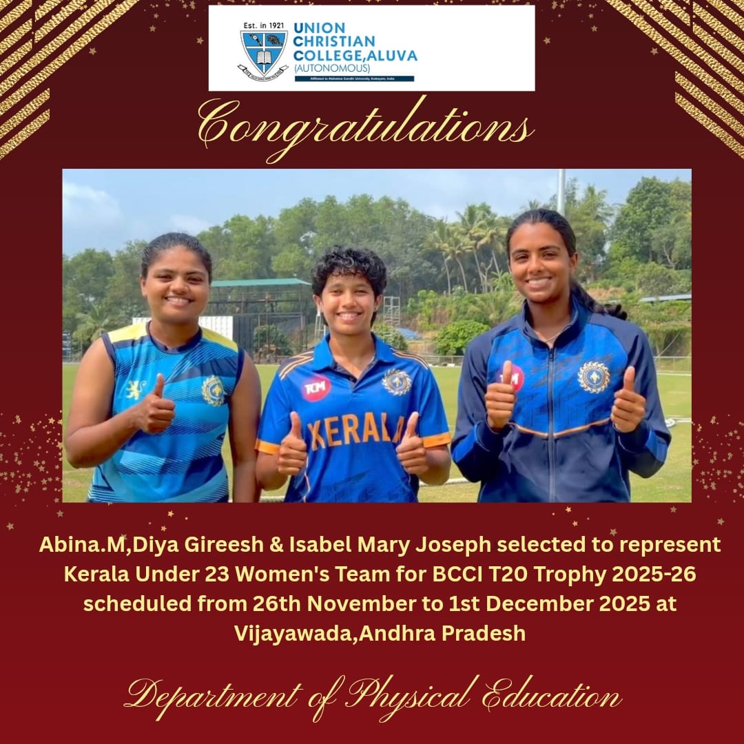 Congratulations to Abina M., Diya Gireesh and Mary Joseph