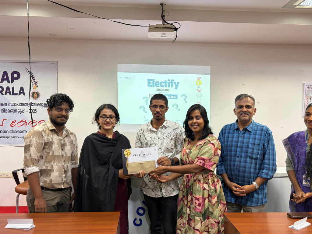 Congratulations to Ms. Nithiya Paulose and Mr. Anugrah V. K