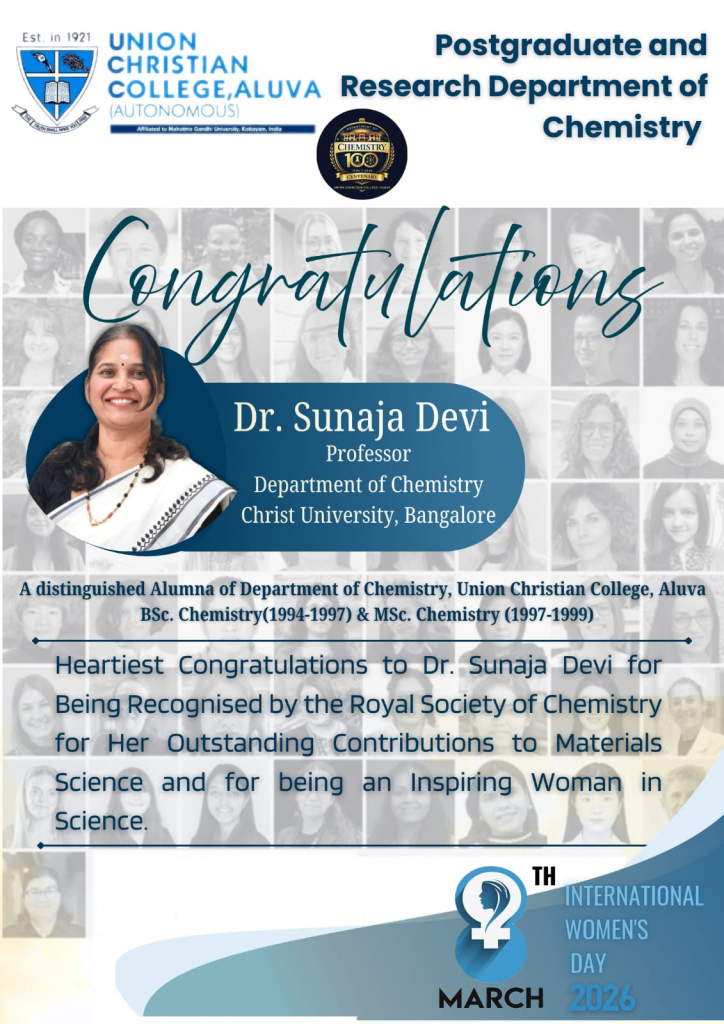 Congratulations to Dr. Sunaja Devi
