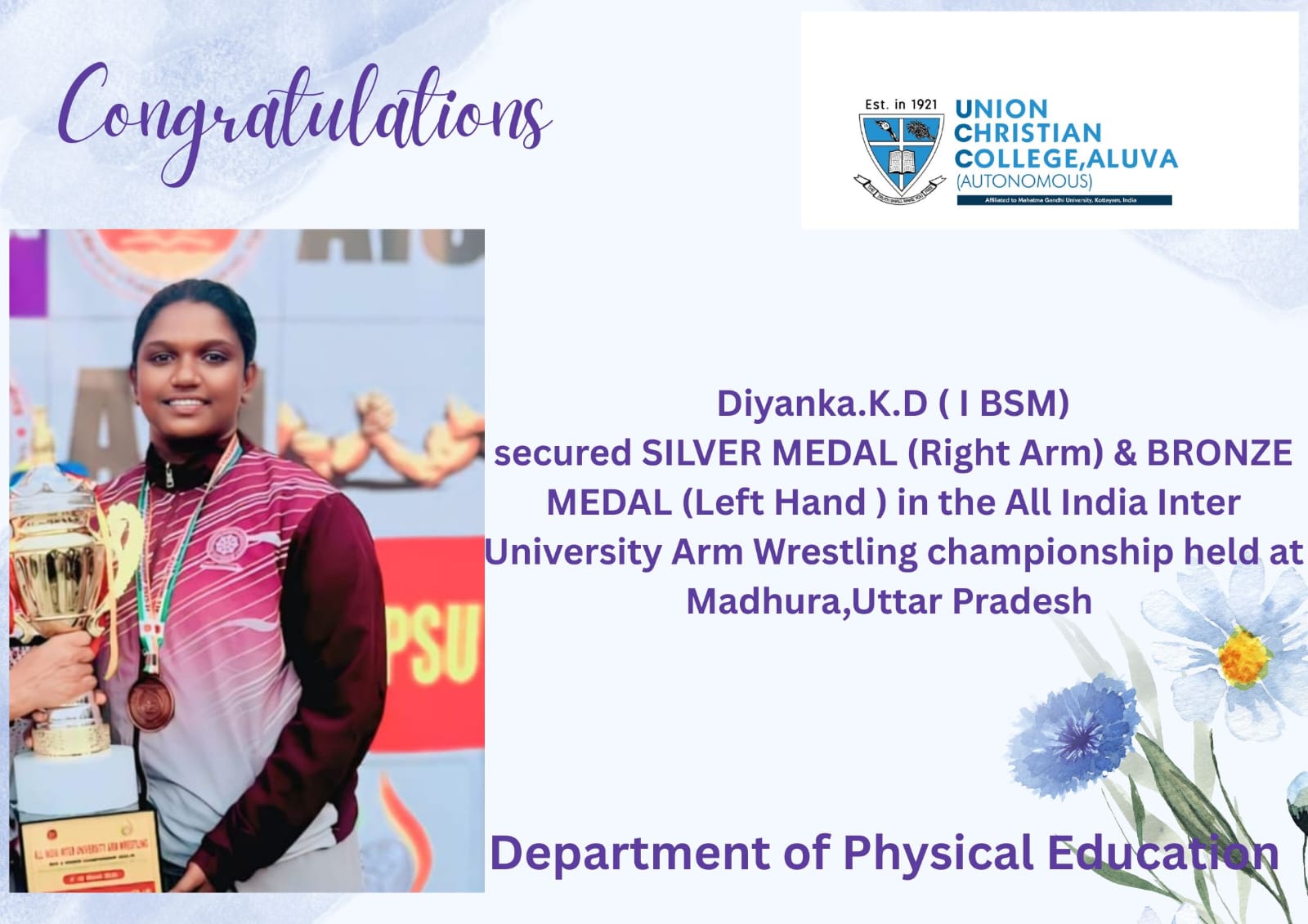 Congratulations to Diyanka