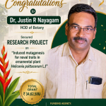 Congratulations to Dr. Justin R. Nayagam
