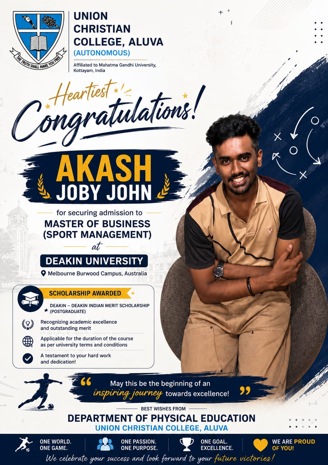 Congratulations to Akash Joby John