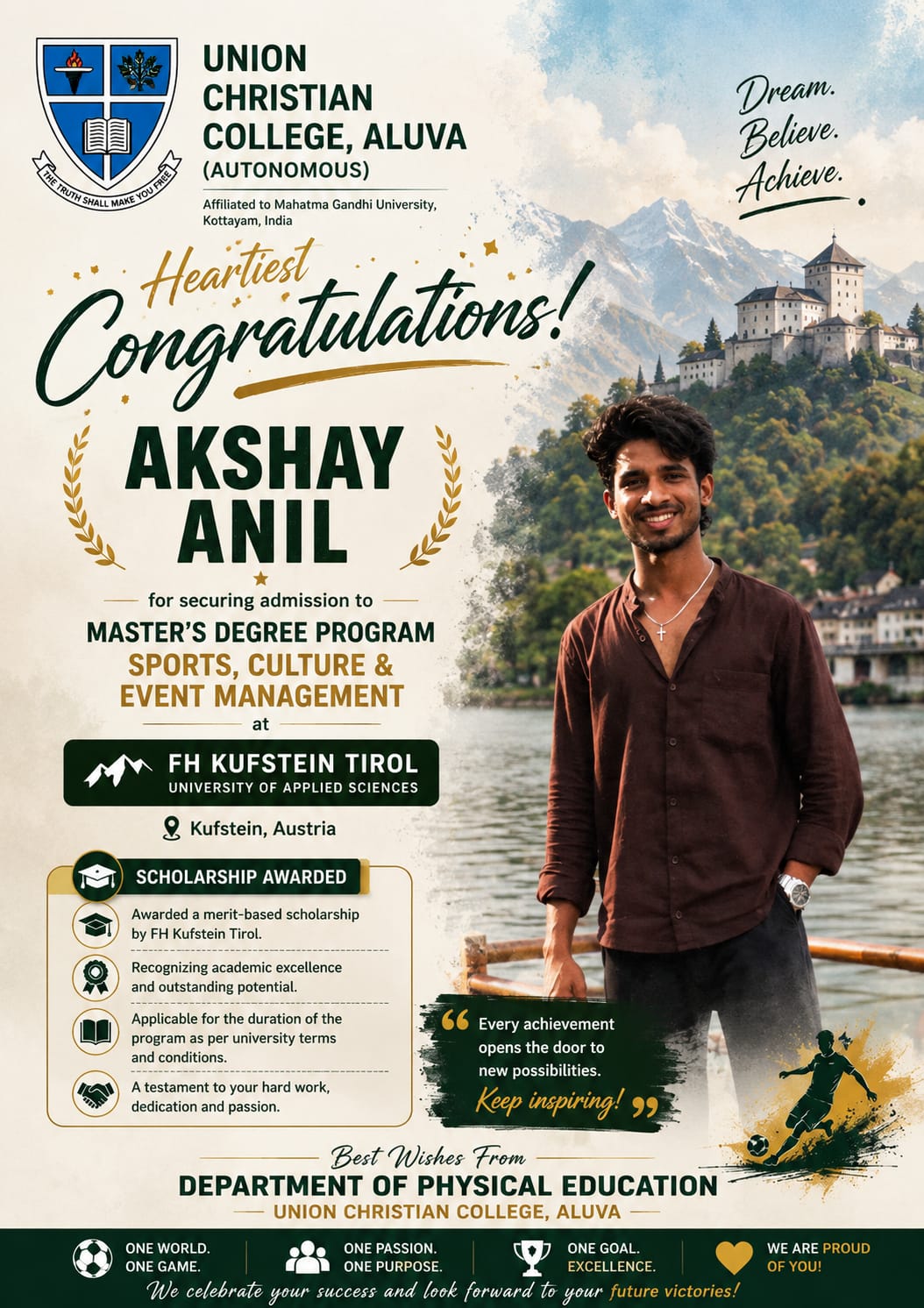 Congratulations to Akshay Anil