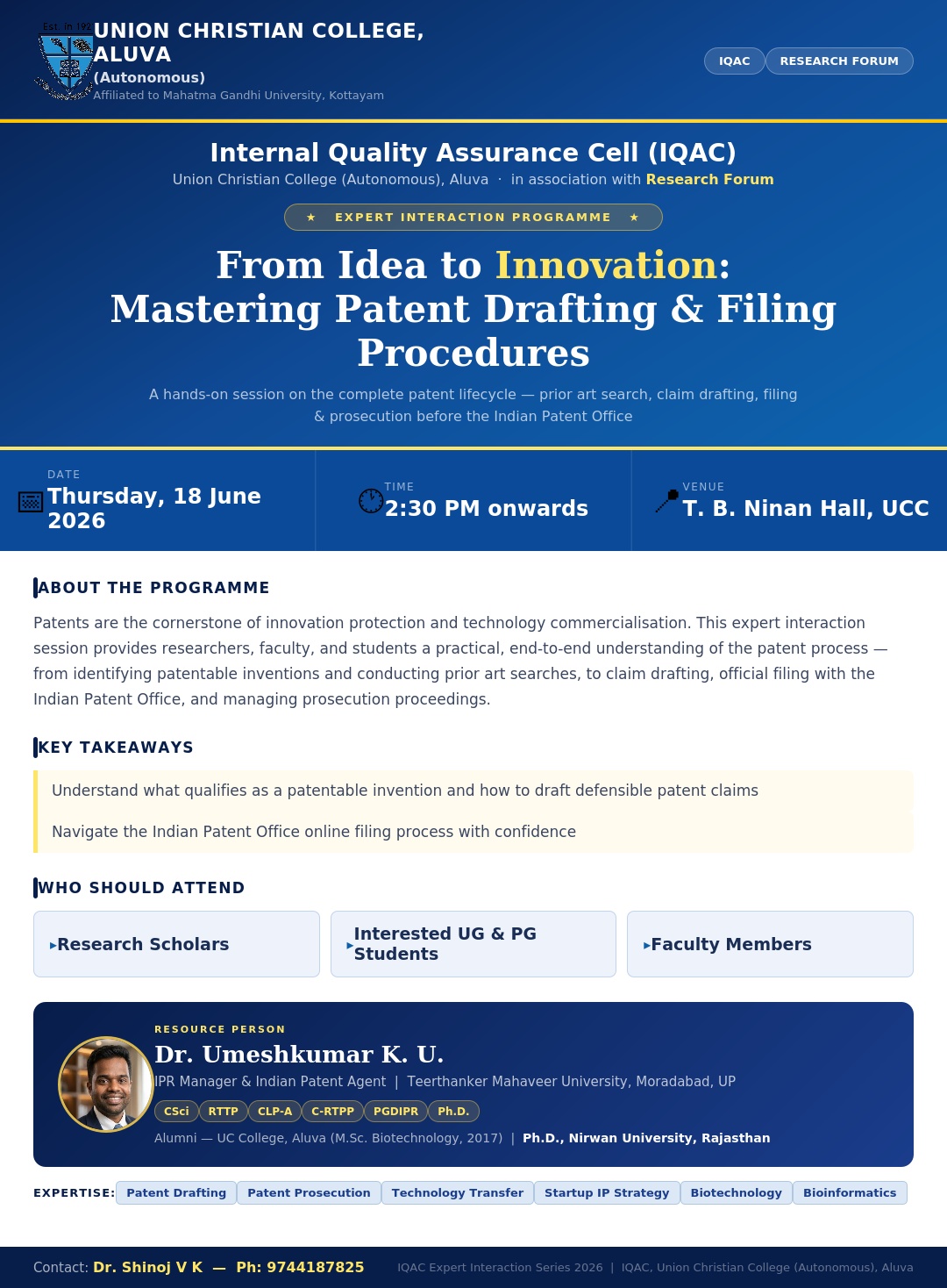 From Idea to innovation: mastering patent drafting and filing procedures