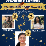 Congratulations to the Rank Holders