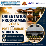 Orientation Programme for PG Students