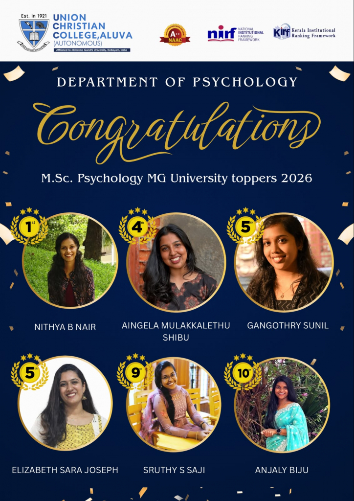 Congratulations to the Rank Holders