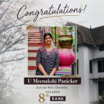 Congratulations to the Rank Holder