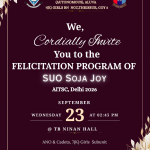Felicitation Programme of SUO Soja Joy